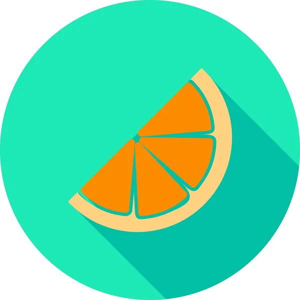 Sliced orange icon — Stok Vektör