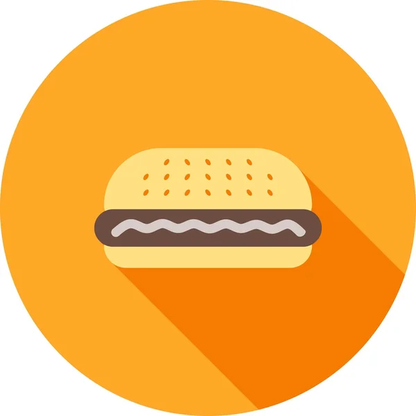 Burger, Hamburger-Ikone — Stockvektor