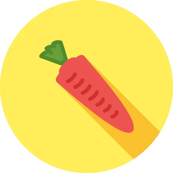 胡萝卜蔬菜图标 — 图库矢量图片