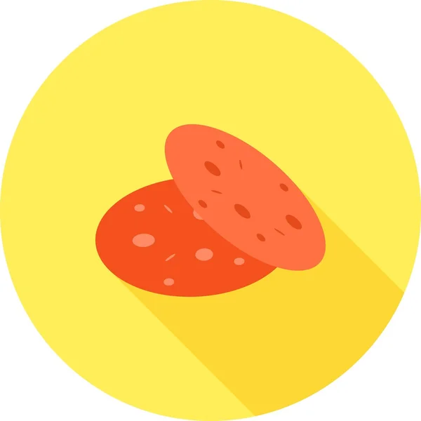 Cookies, icône de dessert — Image vectorielle