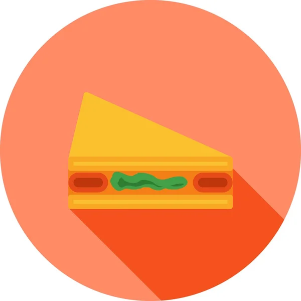 Sandwich, Fastfood-Ikone — Stockvektor