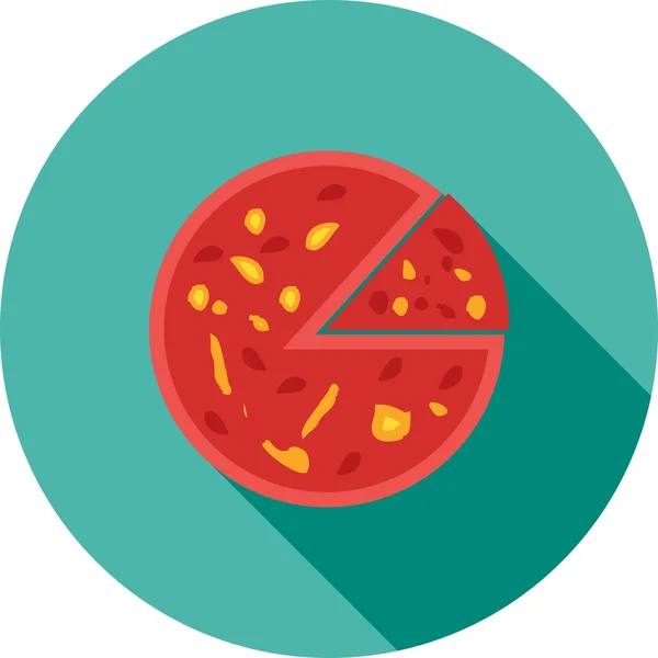 Икона острой пиццы — стоковый вектор