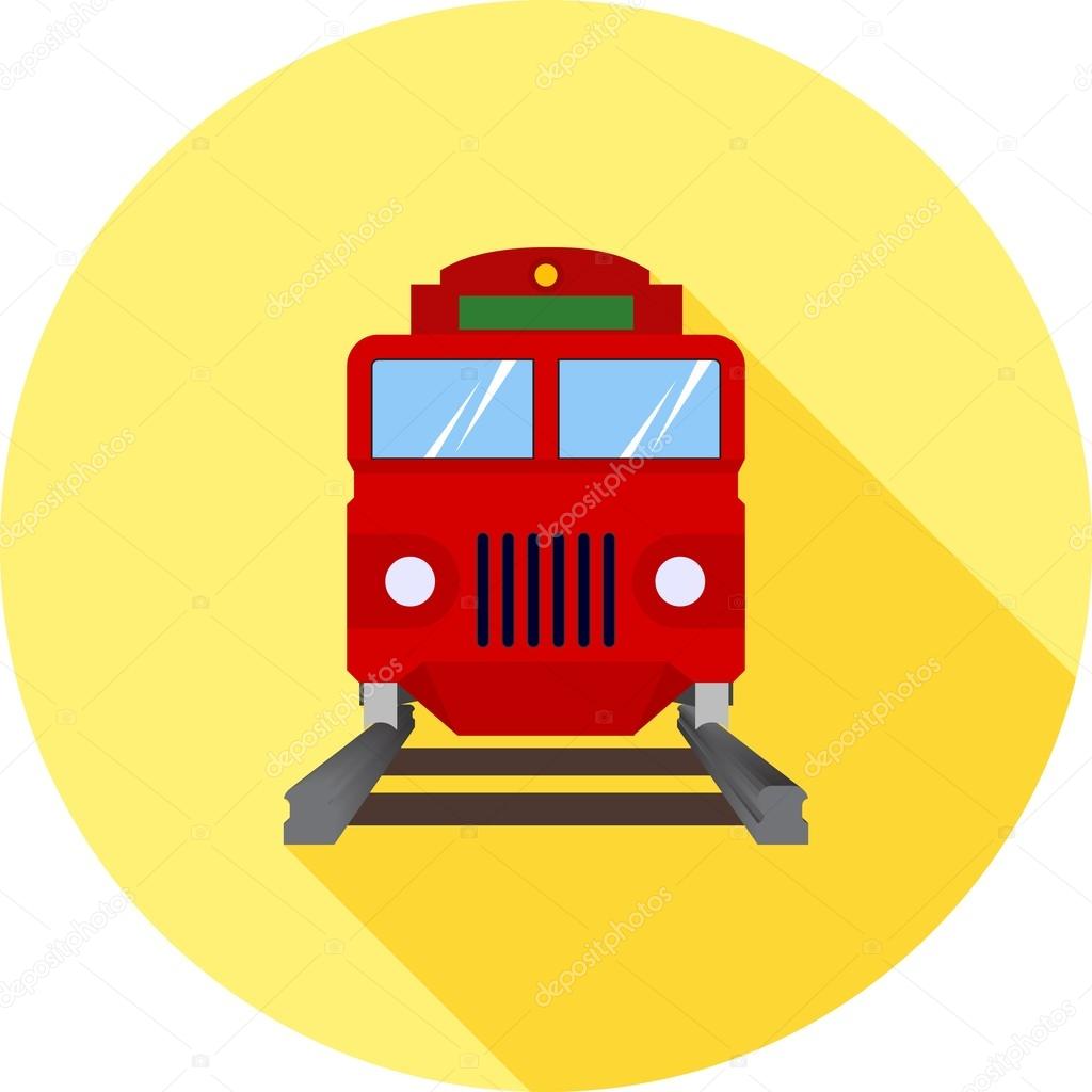 Rail car, transport icon
