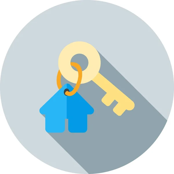 Security, house, key icon — Stock Vector