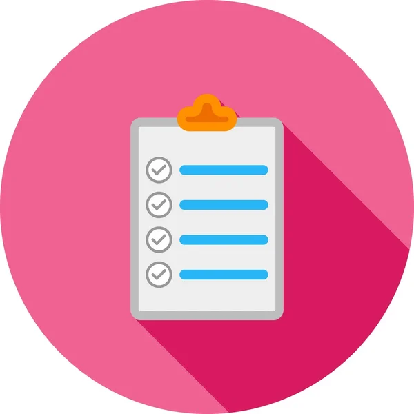 Checklist, document icon — Stock Vector
