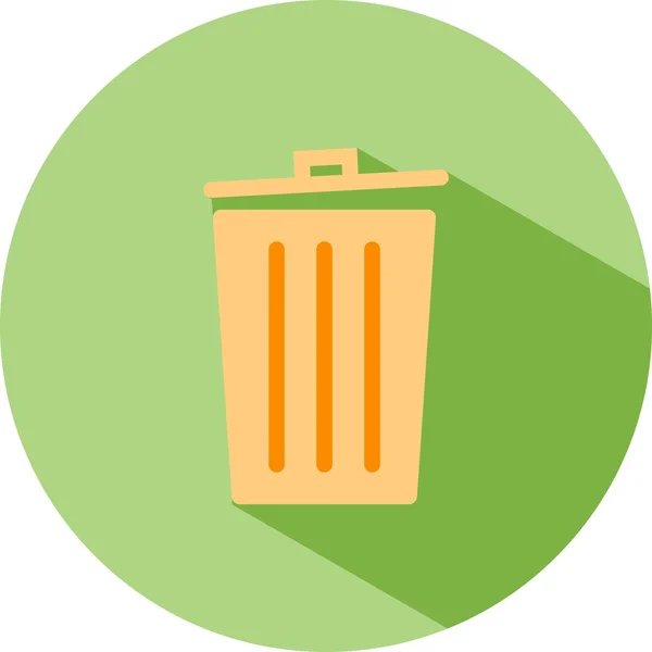 Reciclar icono de la papelera — Vector de stock