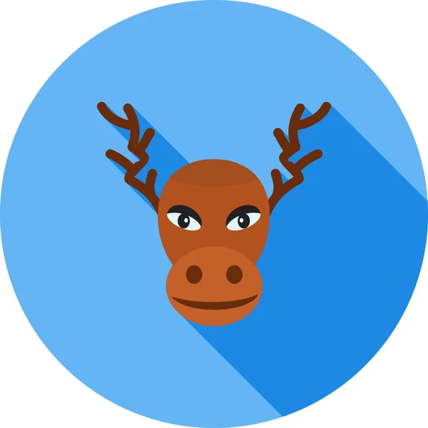 Moose, Deer Icon — Stockový vektor