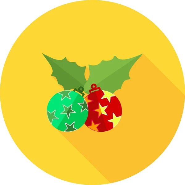 Holly, Christmas icon — Stock Vector