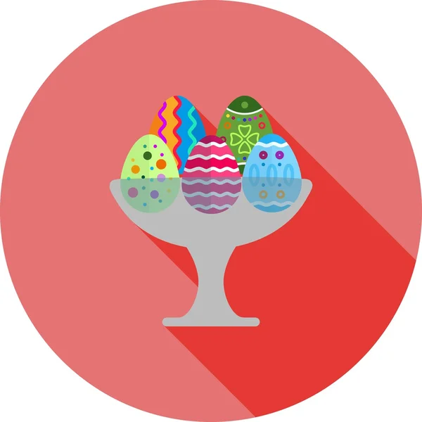 Huevos de Pascua icono — Vector de stock