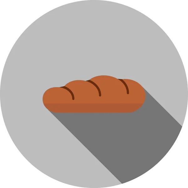 Pan, icono de panadería — Vector de stock