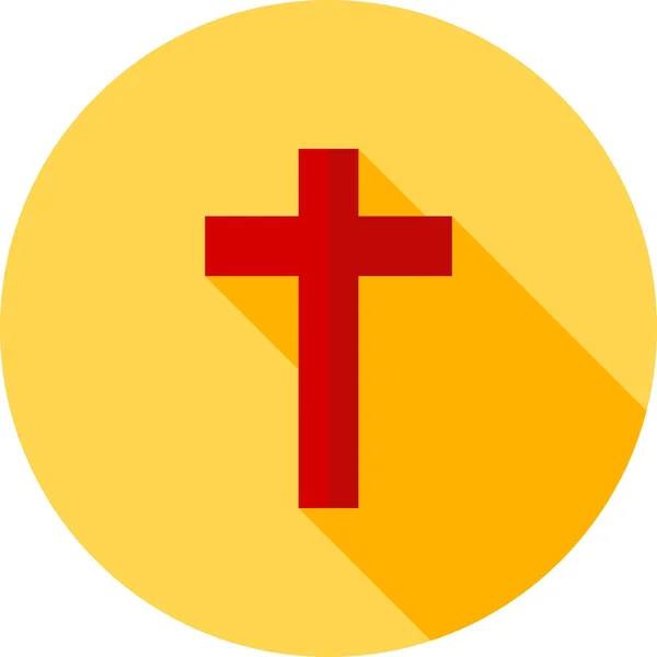 Cruz, Icono de Religión — Archivo Imágenes Vectoriales