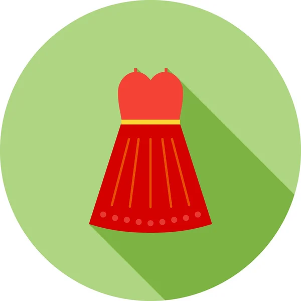 Kostuum, jurk pictogram — Stockvector