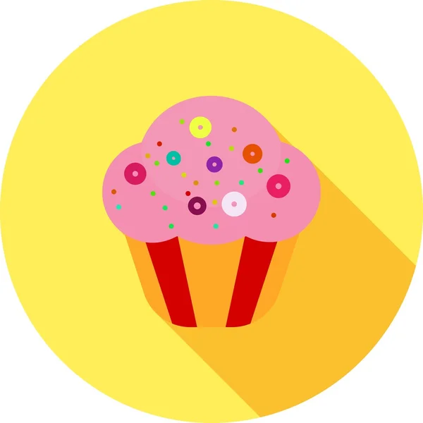 Cupcake, sweet icon — Stock Vector