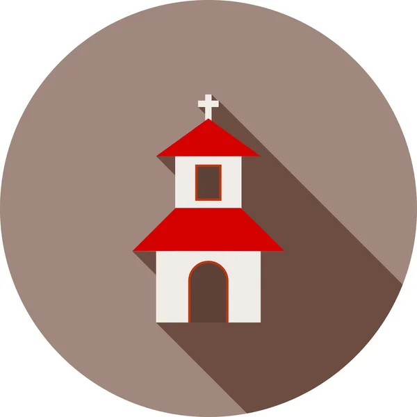 Iglesia, capilla, icono de la catedral — Vector de stock