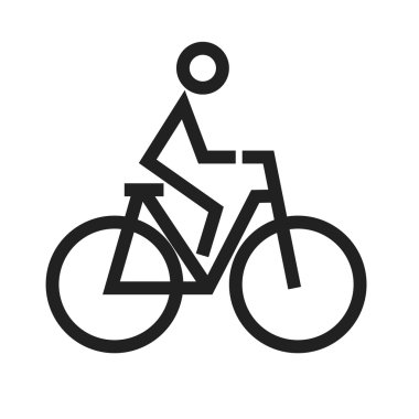 Cycling, bicycle ride Icon