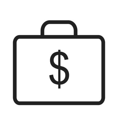 Currency Briefcase, Bag Icon