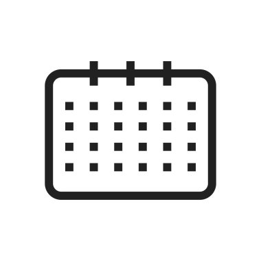 Takvim, saat simgesini