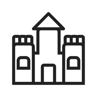 Sandcastle, beach house icon