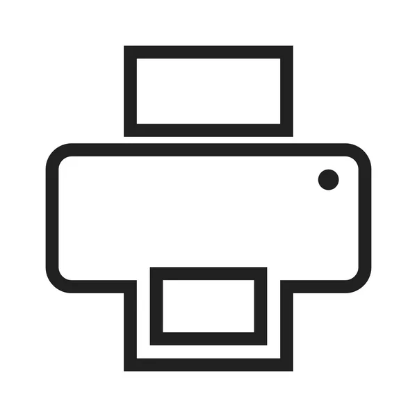 Imprimante, icône de bureau — Image vectorielle