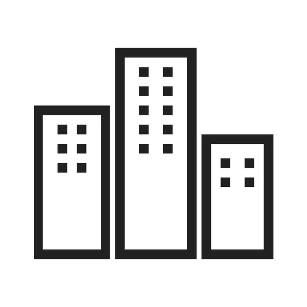 Apartments, building icon — Wektor stockowy