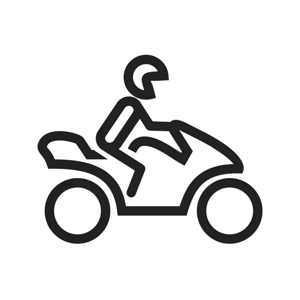 Moto, icono de la motocicleta — Vector de stock