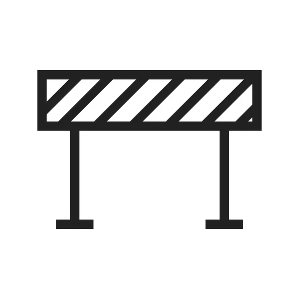 Barrier, road sign Icon — ストックベクタ