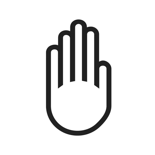 Hand,  stop Sign Icon — Wektor stockowy