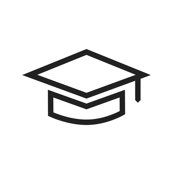 Icono de tapa de graduado — Vector de stock