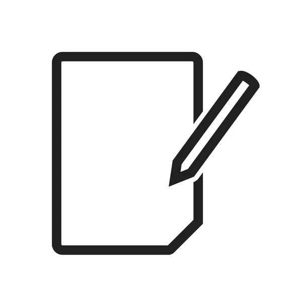 Editar icono de documento — Vector de stock