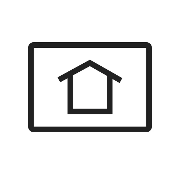 Homepage, Haussymbol — Stockvektor