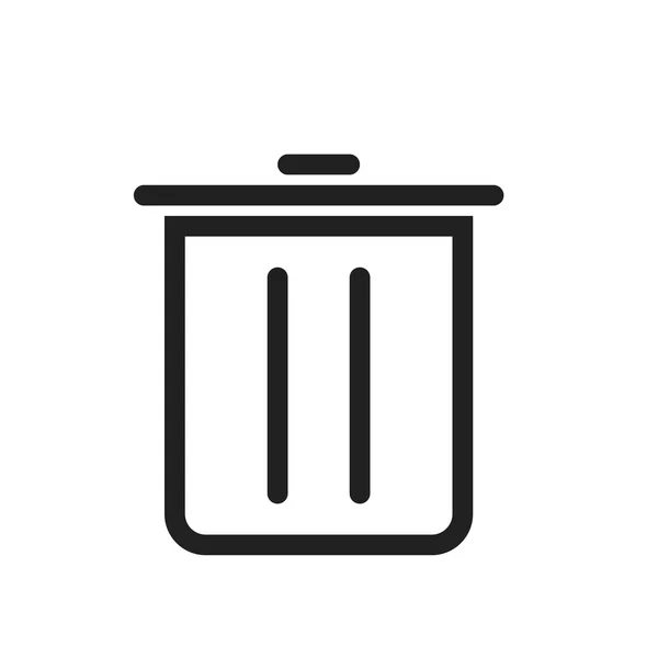 Delete, trash bin icon — Stock Vector