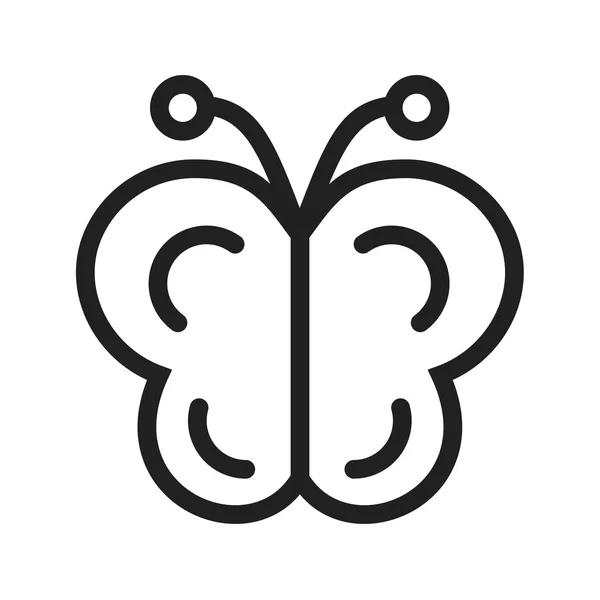 Mariposa, icono de insecto — Vector de stock