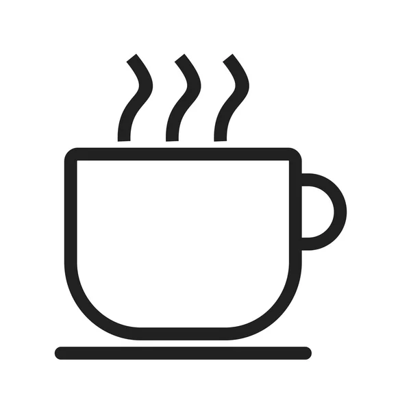 Chá, Ícone de bebida quente — Vetor de Stock
