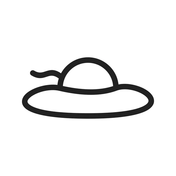 Hat, summer wear icon — Stockvector