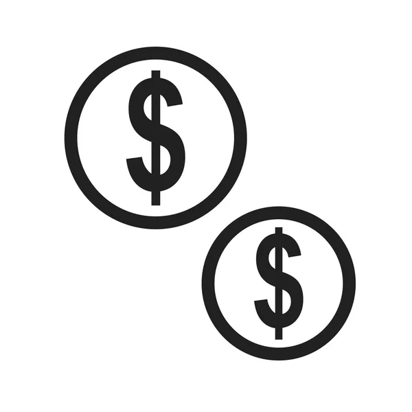 Currencies, dollar Icon — Stockvector