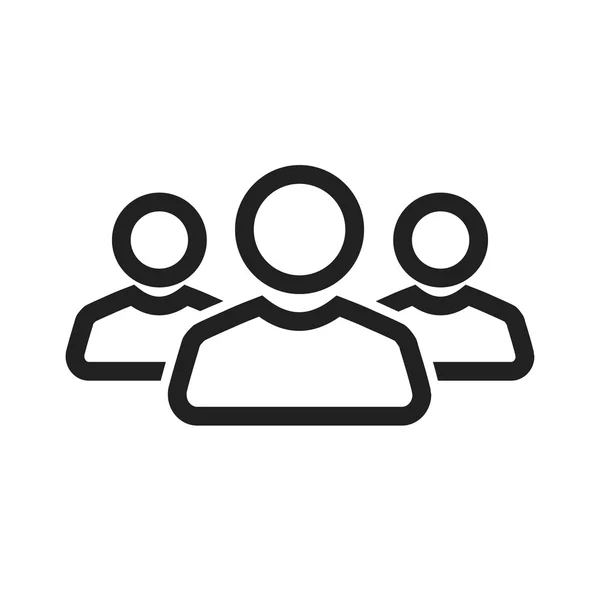 Equipo, icono de gente — Vector de stock