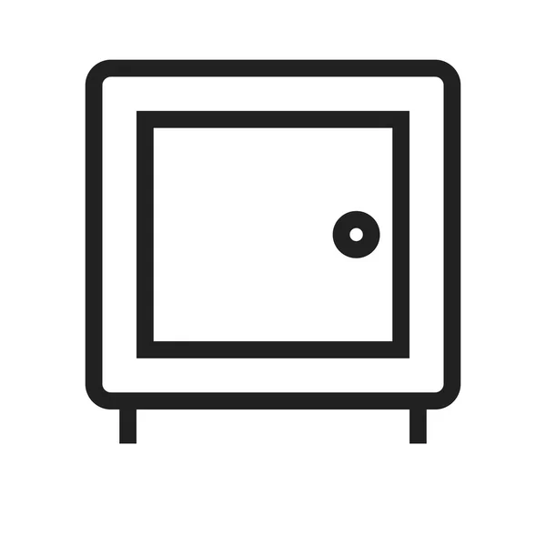 Bóveda, icono de caja fuerte — Vector de stock