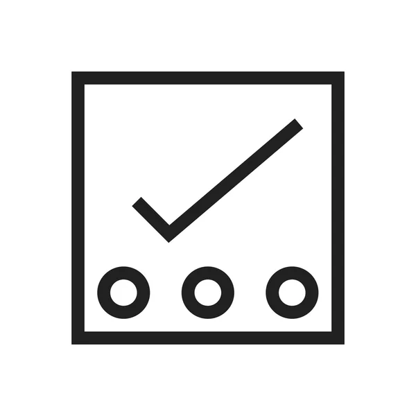 Reminders, check mark icon — Stock Vector