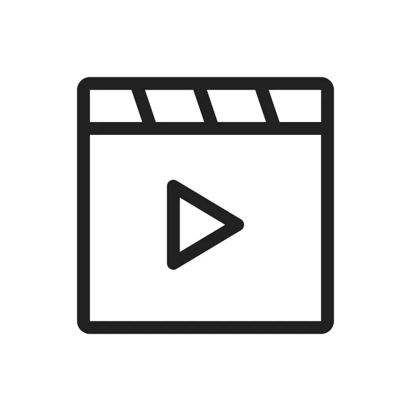 Videos, player icon — ストックベクタ