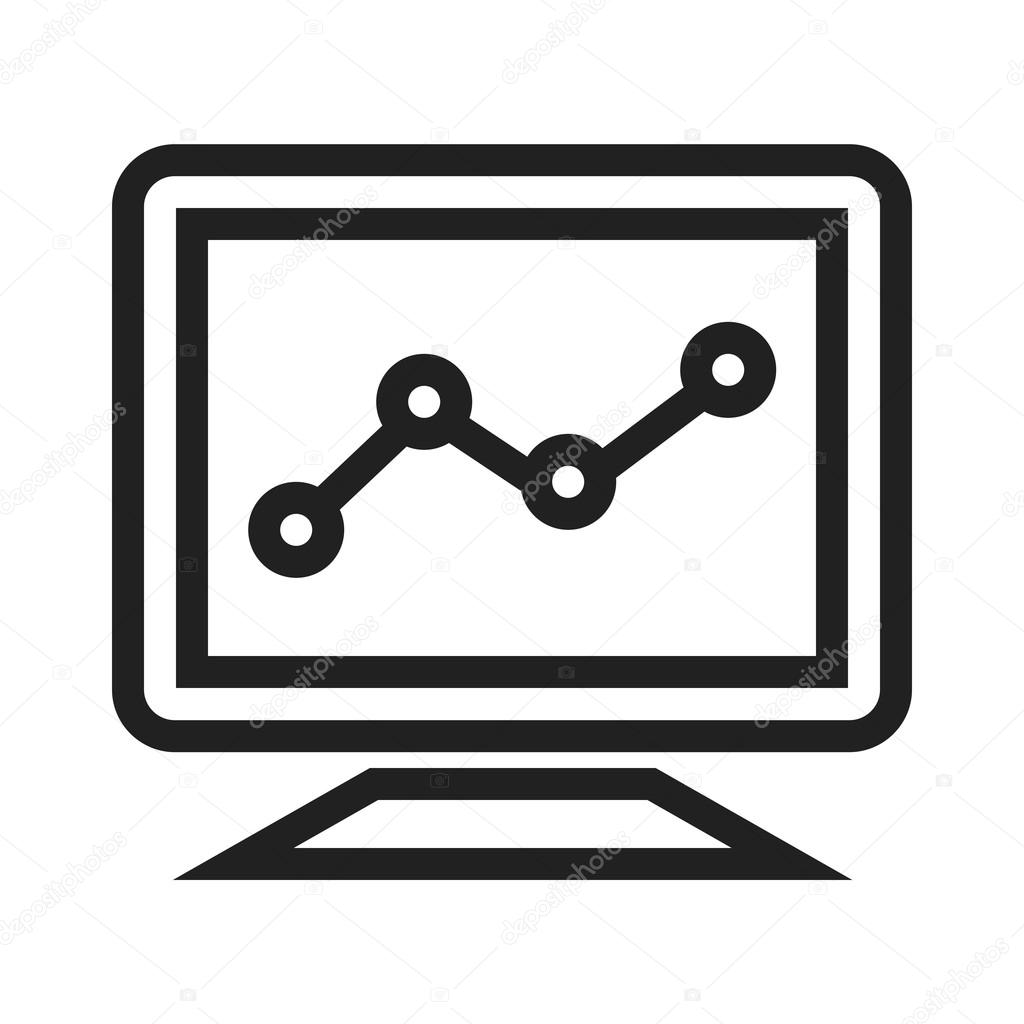 Statistics, graph Icon