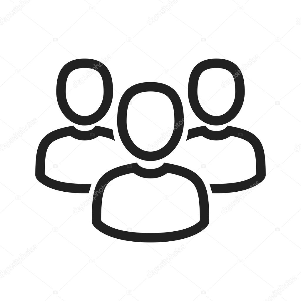 Clients, public, group Icon