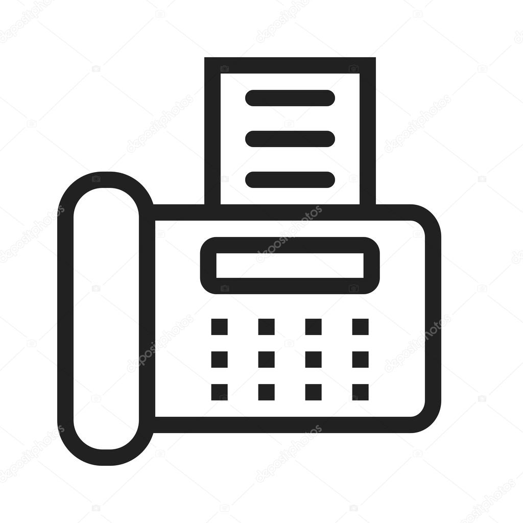 fax machine icon stock vector iconbunny 77358390