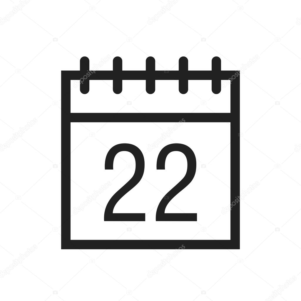 Calendar, time icon