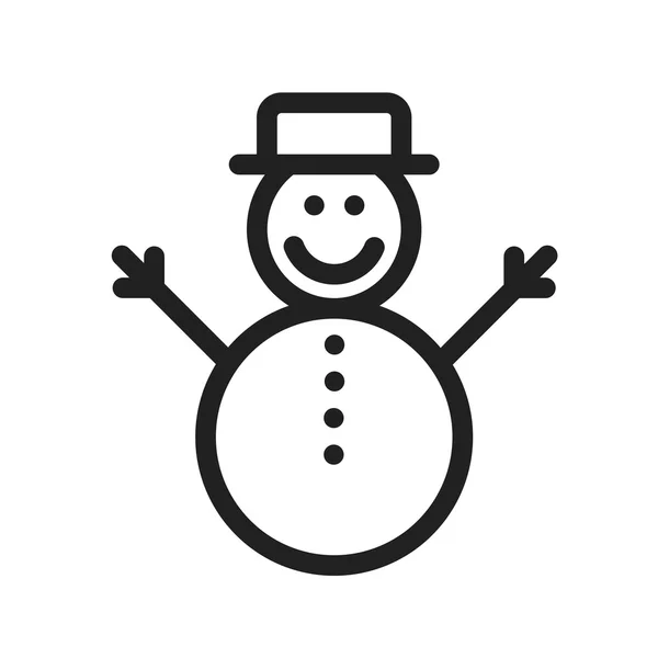 Boneco de neve — Vetor de Stock