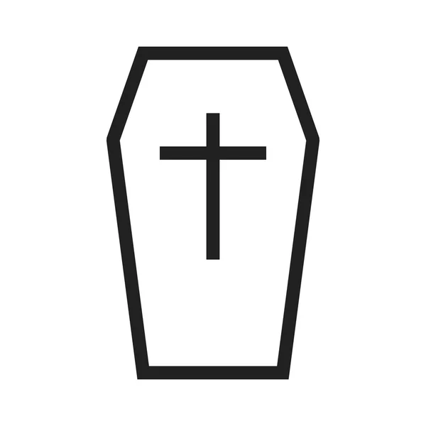 Coffin. — Vector de stock