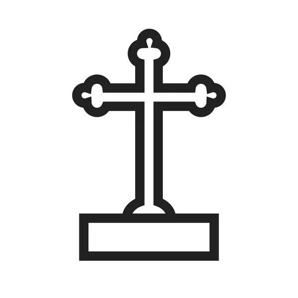 Christelijk Kruis — Stockvector