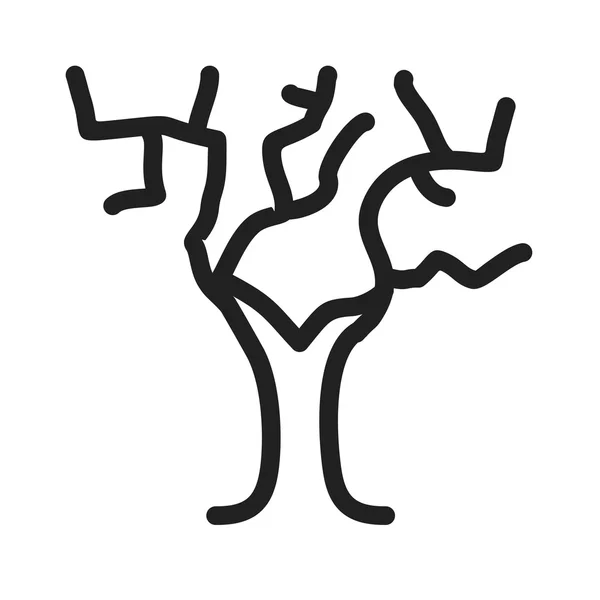 Árbol sin hojas — Vector de stock