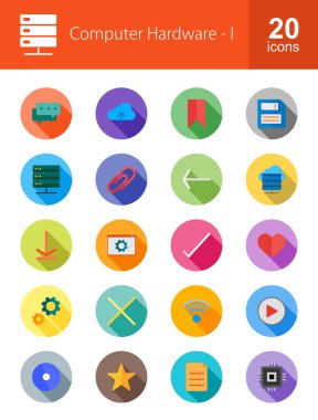 Bilgisayar ve donanım Icons Set