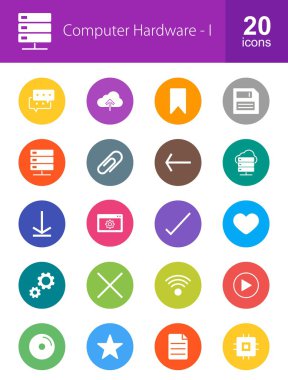 Bilgisayar ve donanım Icons Set