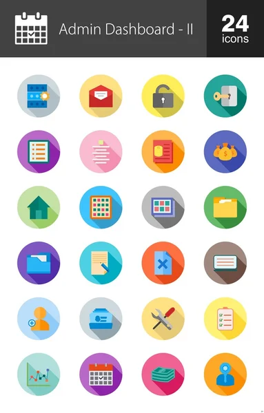 Admin Dashboard, web icons set — Διανυσματικό Αρχείο